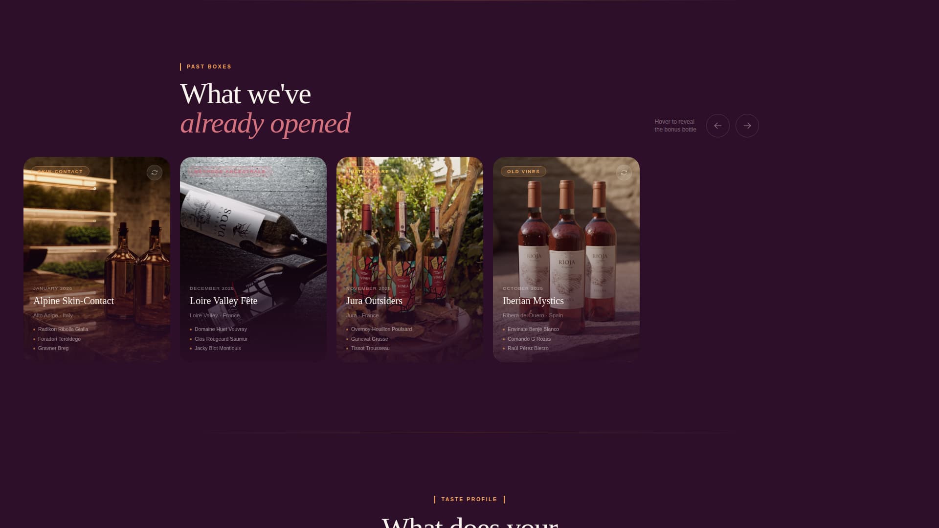Cellar - Curated Spirits Landing Page Template