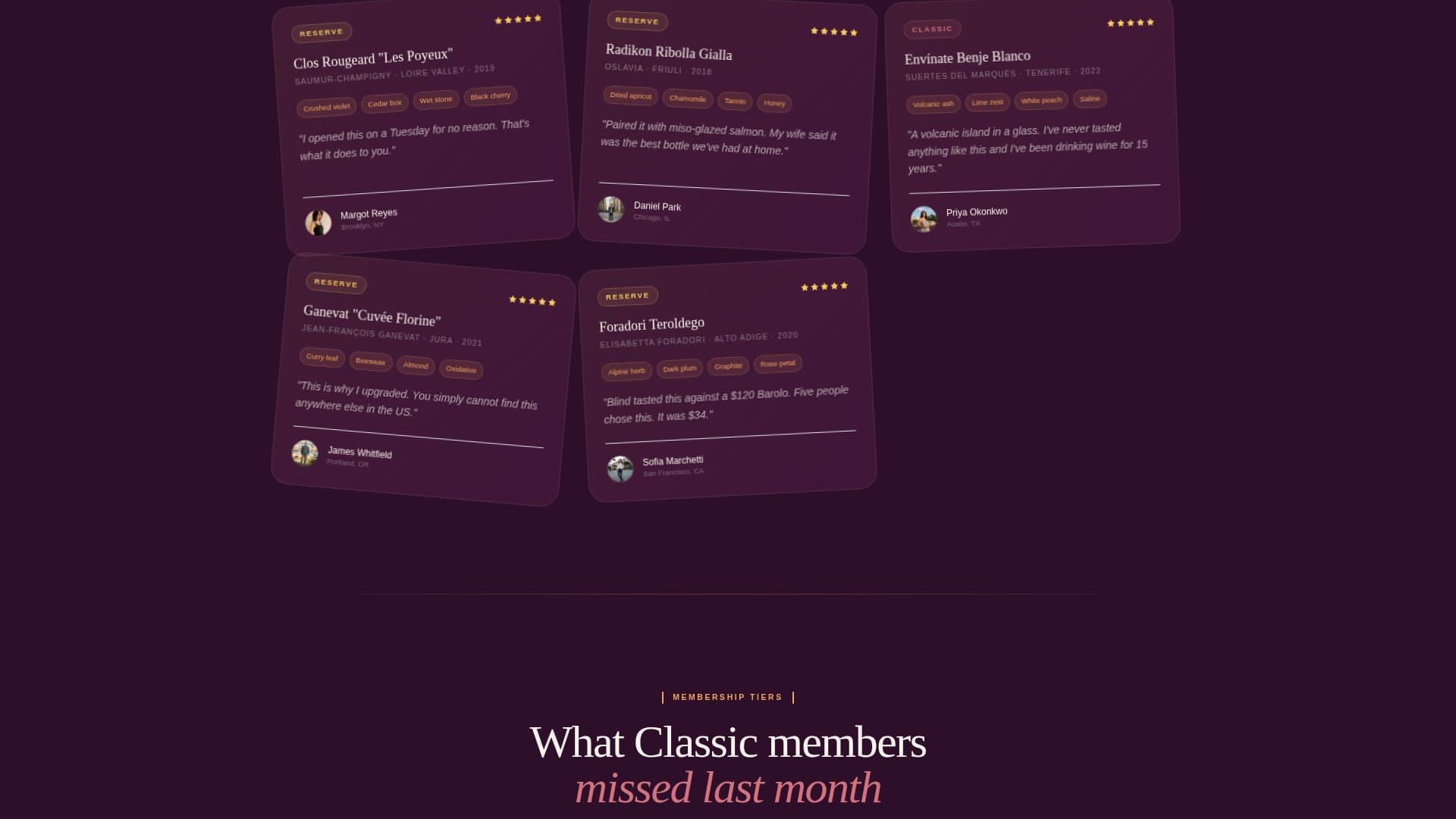 Cellar - Curated Spirits Landing Page Template