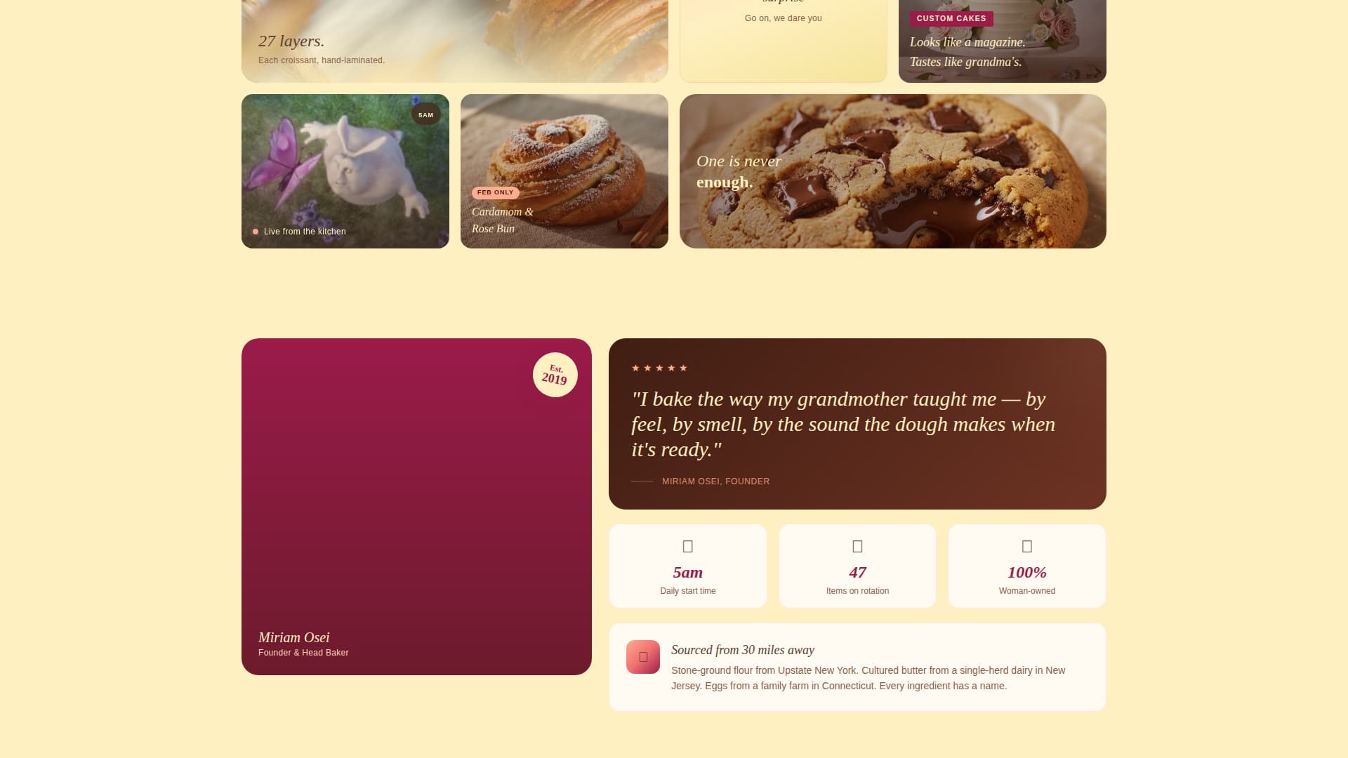 Leaven — Legendary Boulangerie Landing Page Template