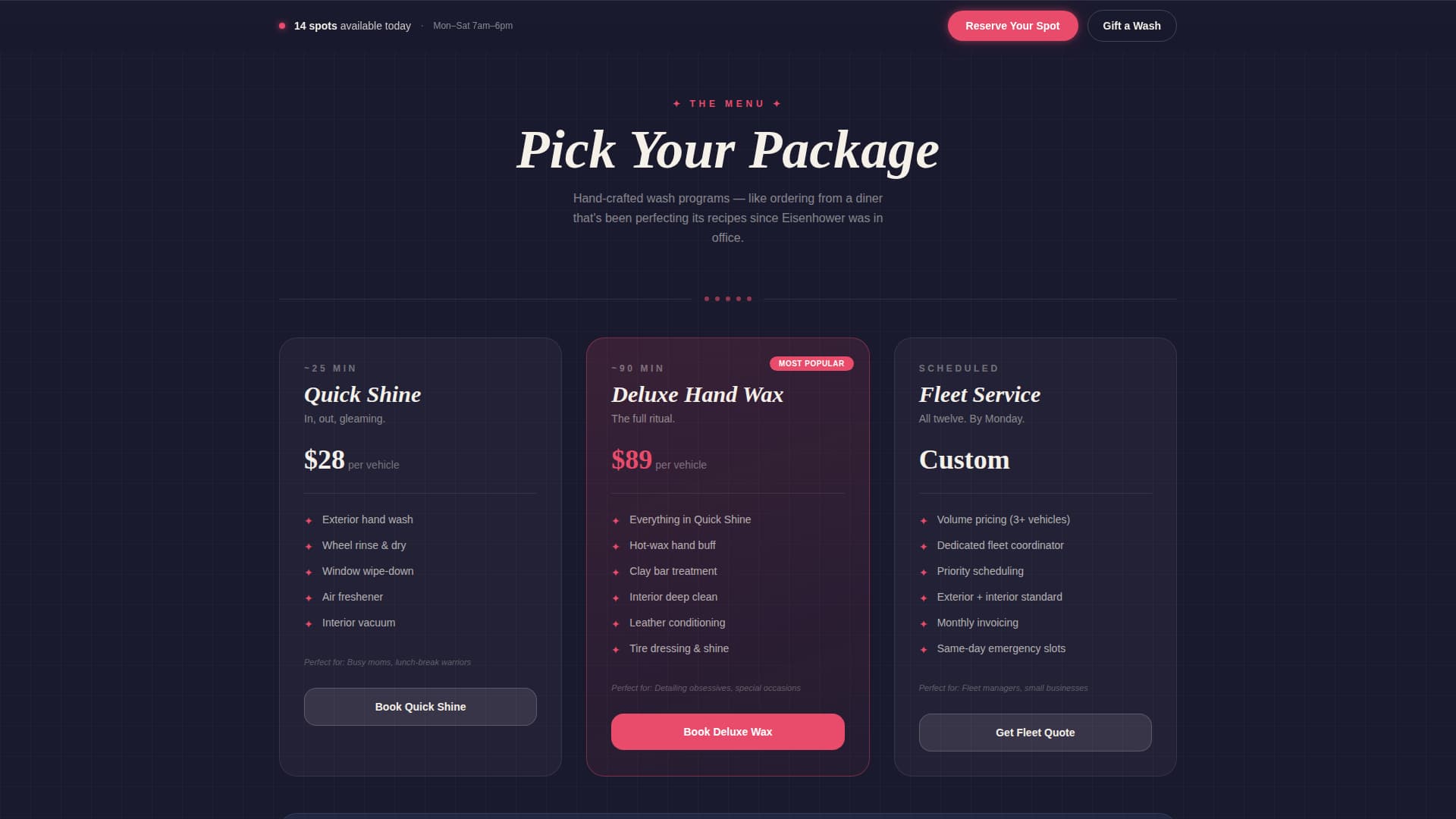Suds - Sparkling Carwash Landing Page Template