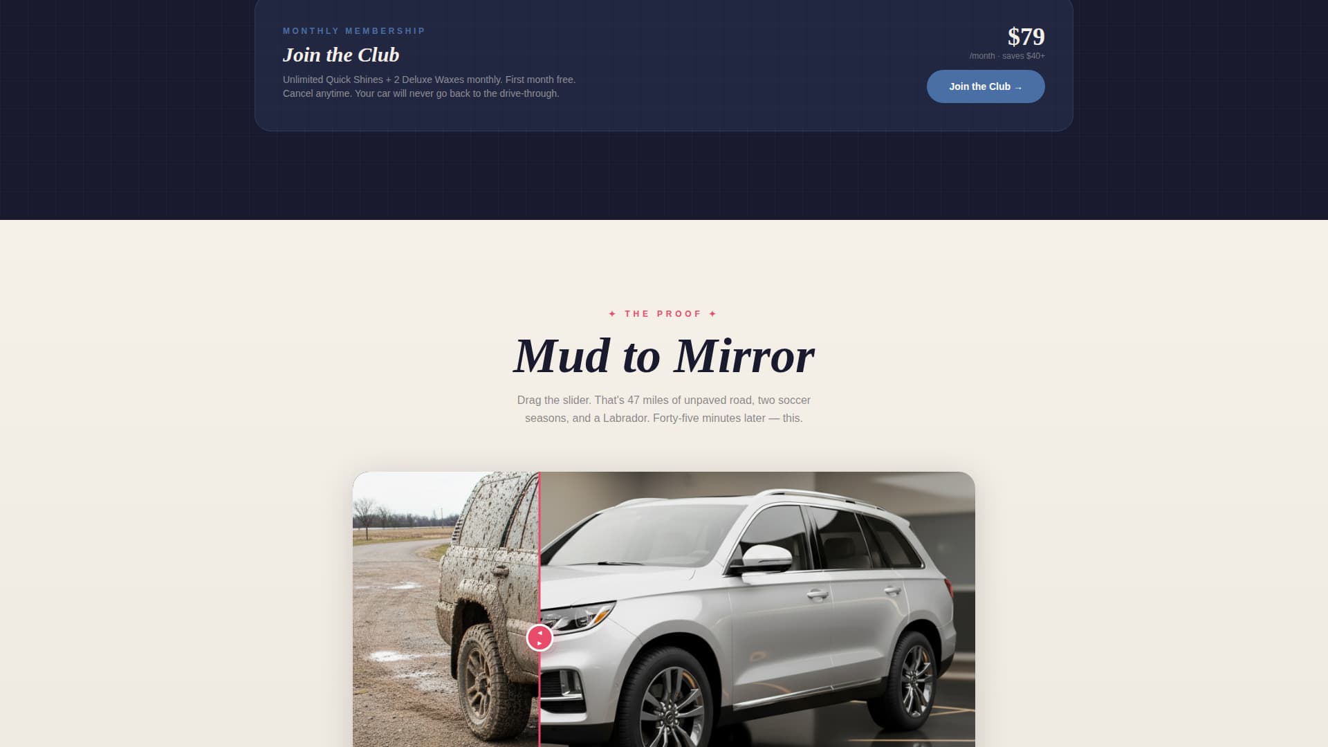 Suds - Sparkling Carwash Landing Page Template