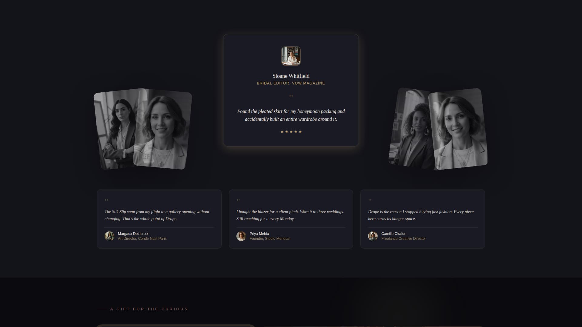 Drape - Elegant Fashion Landing Page Template