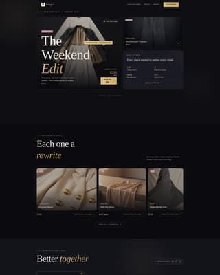 Drape - Elegant Fashion Landing Page Template