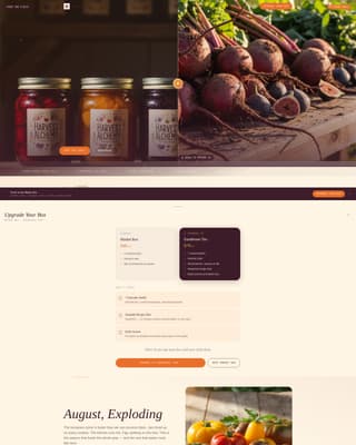 Harvest - Artisan Farmtotable Landing Page Template