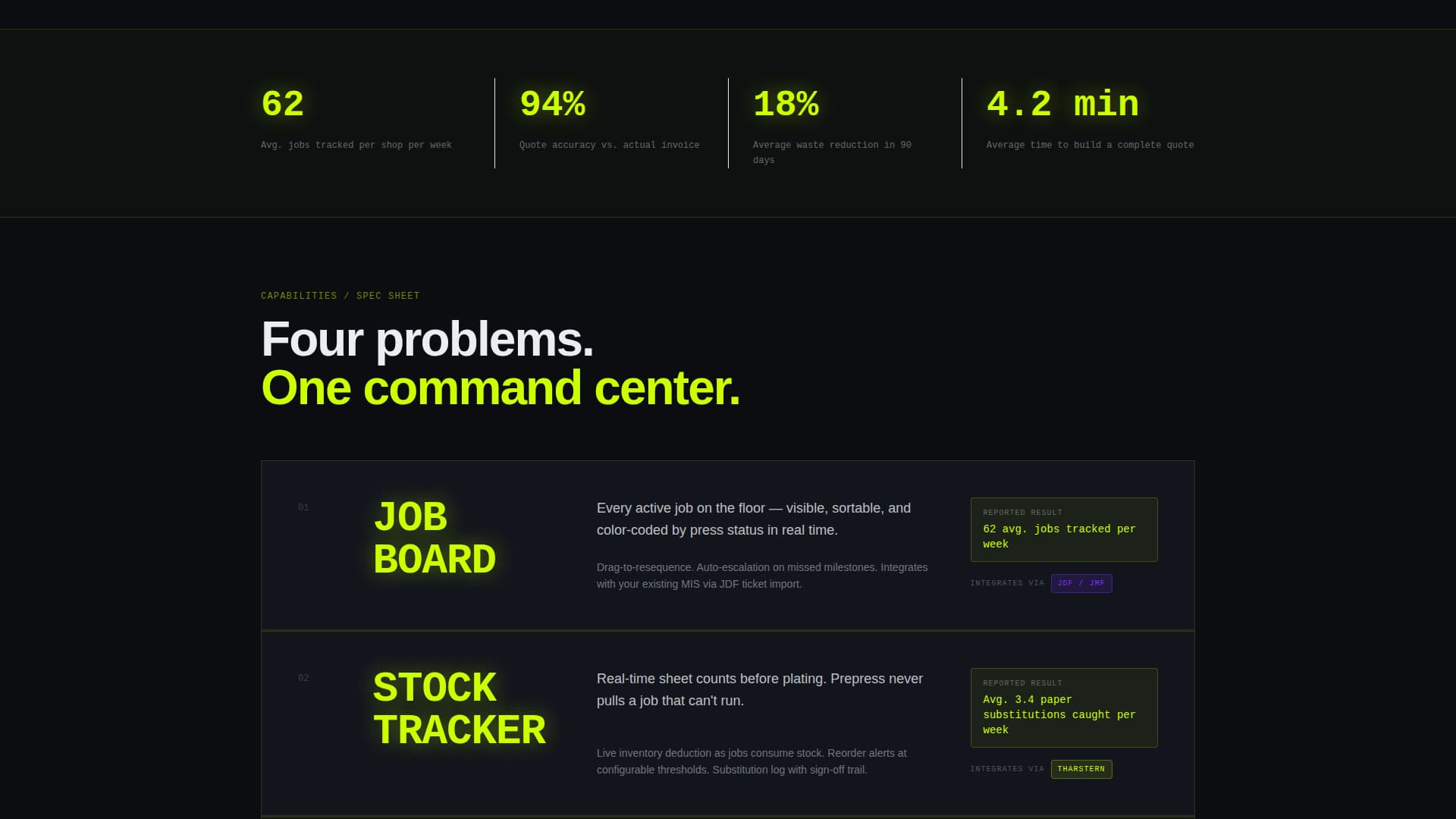 Queue - Powerful Printshop Landing Page Template