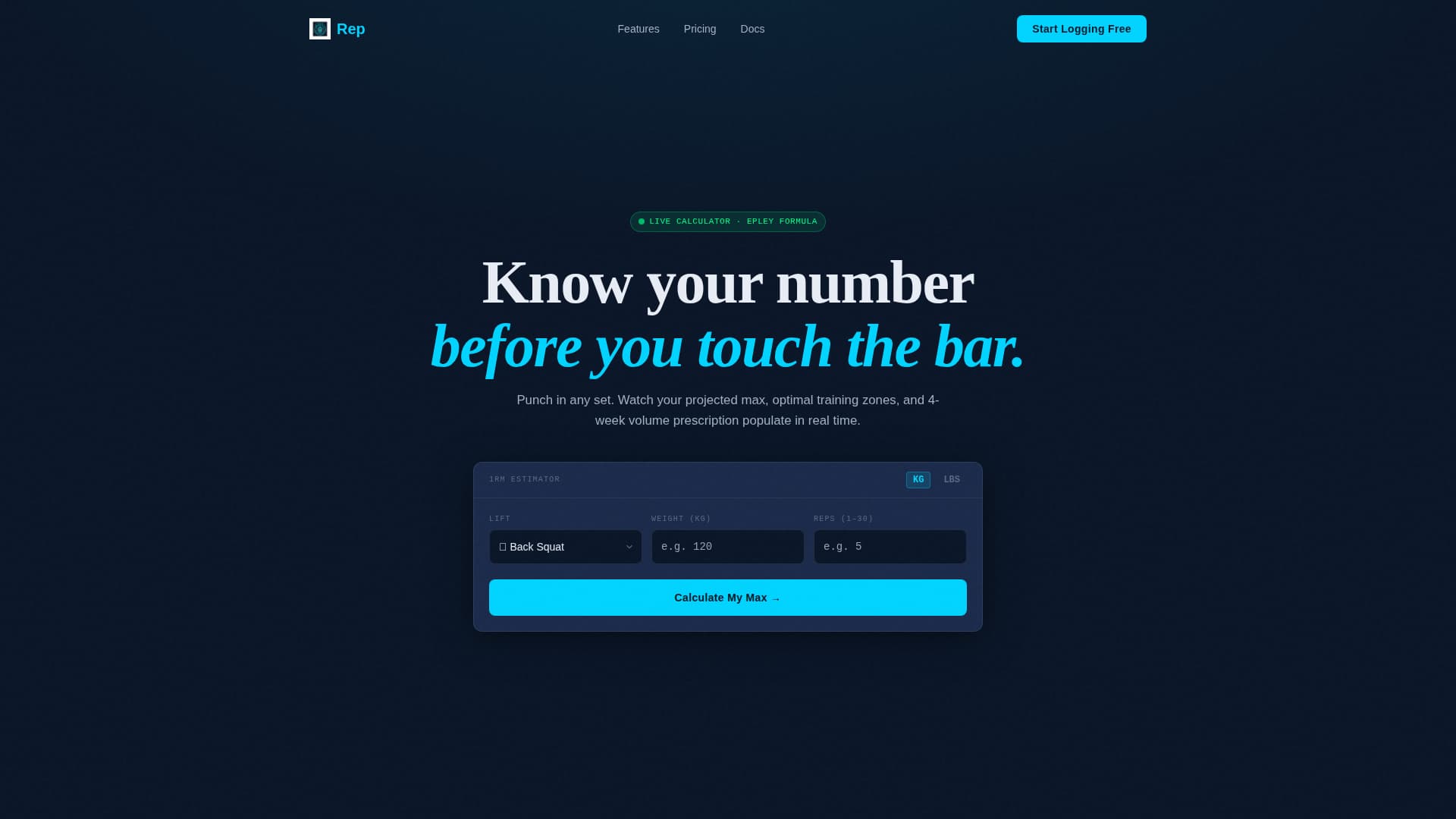 Rep - Powerful Personaltraining Landing Page Template