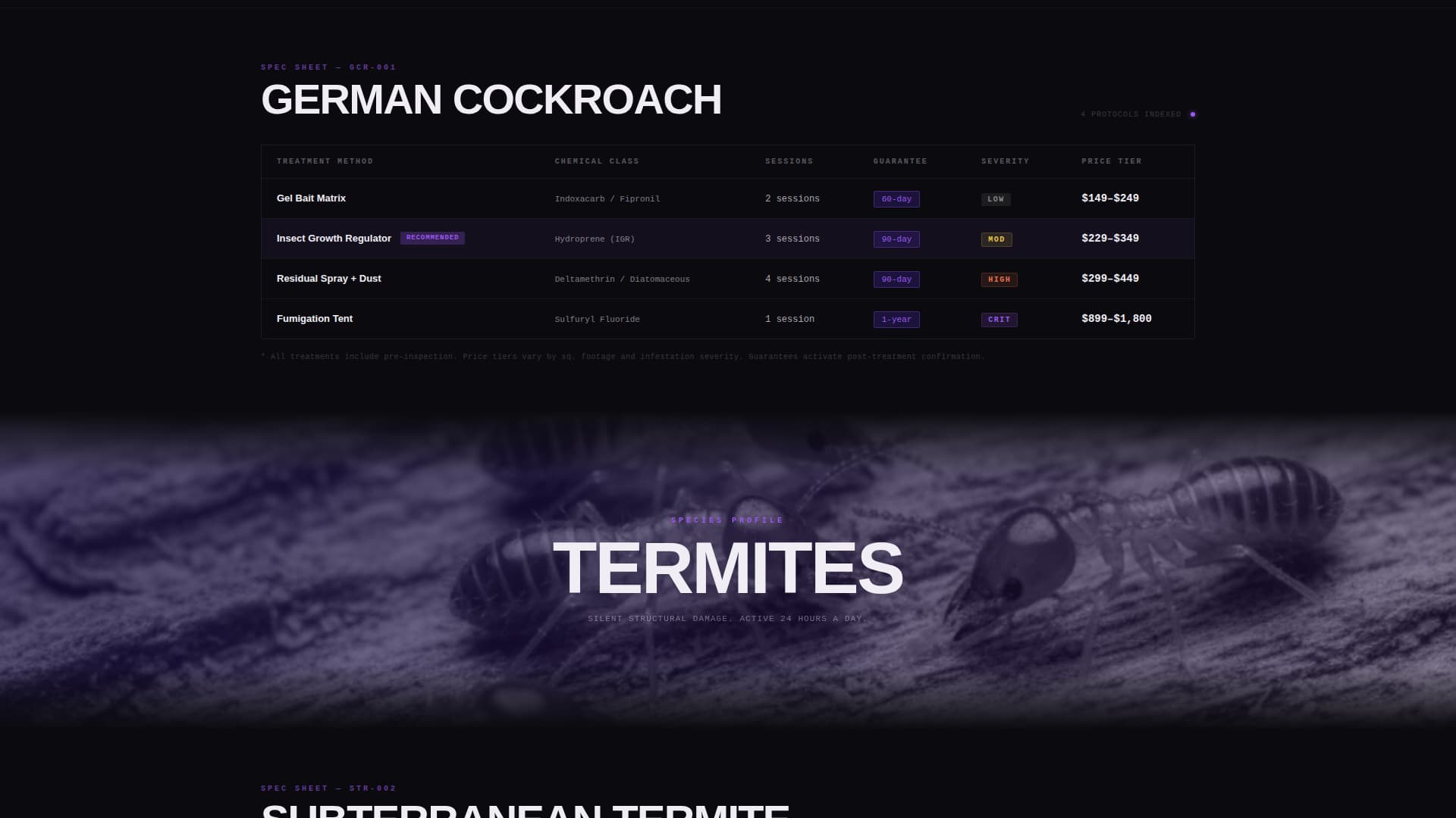 Spray — Authoritative Pest Management Landing Page Template