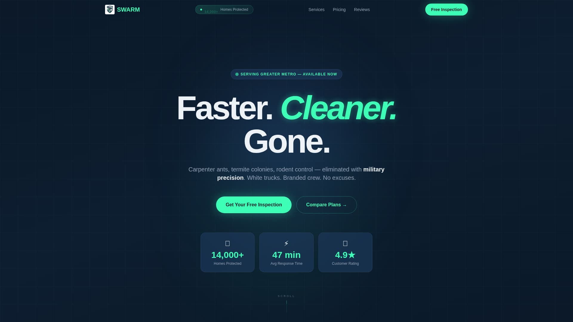 Guard — Professional Pest Control Landing Page Template