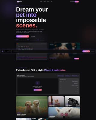 Paws - Dreamy Petportrait Landing Page Template