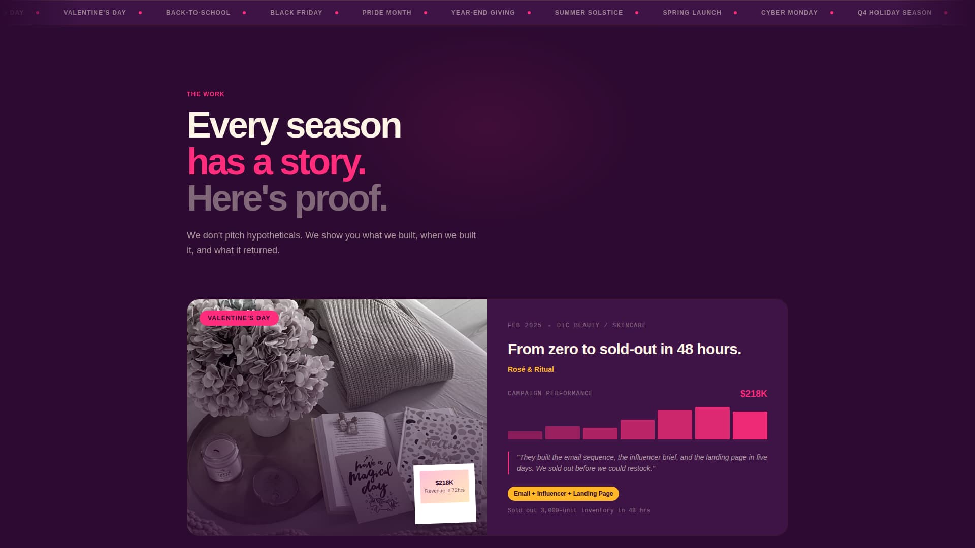 Amplify - Bold Womenowned Landing Page Template