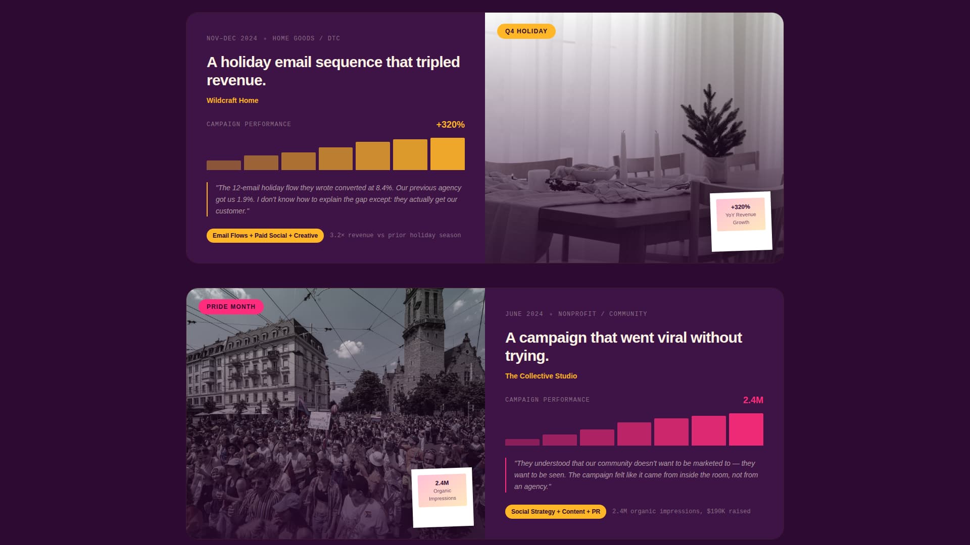 Amplify - Bold Womenowned Landing Page Template
