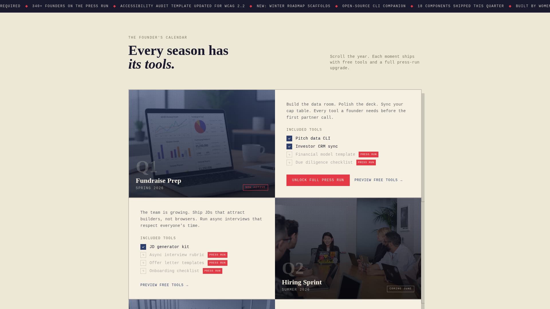 Cipher - Bold Womenowned Landing Page Template
