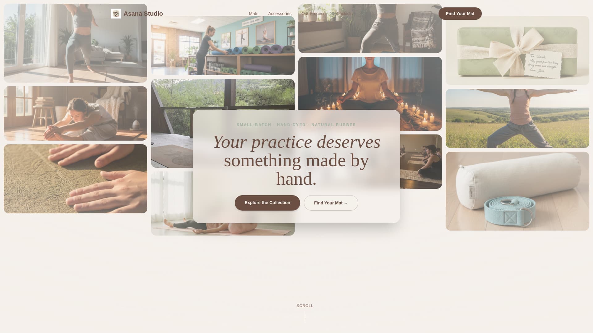 Asana - Handcrafted Yoga Landing Page Template