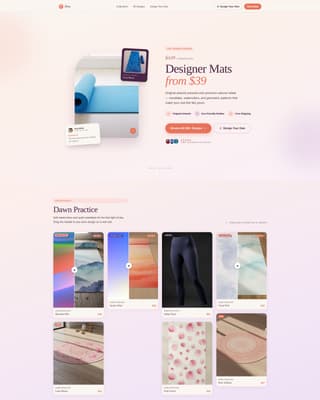 Flow - Stunning Yogamats Landing Page Template