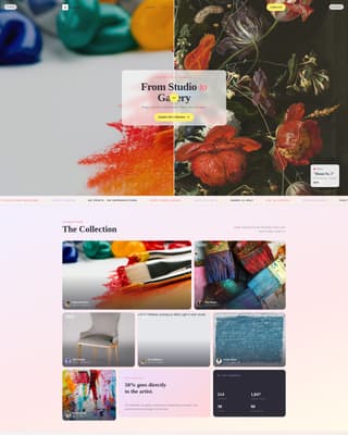Canvas - Vibrant Youthart Landing Page Template