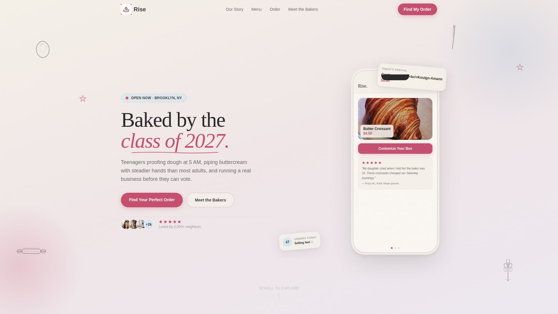 Knead — Heritage Artisan Bread Landing Page Template