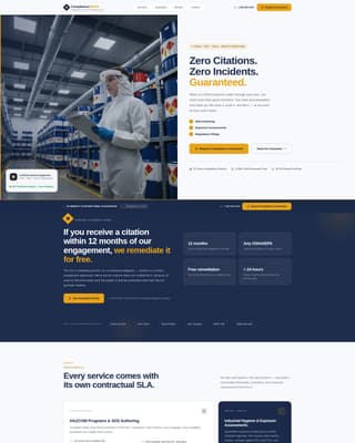 Comply - Authoritative Chemicalsafety Landing Page Template