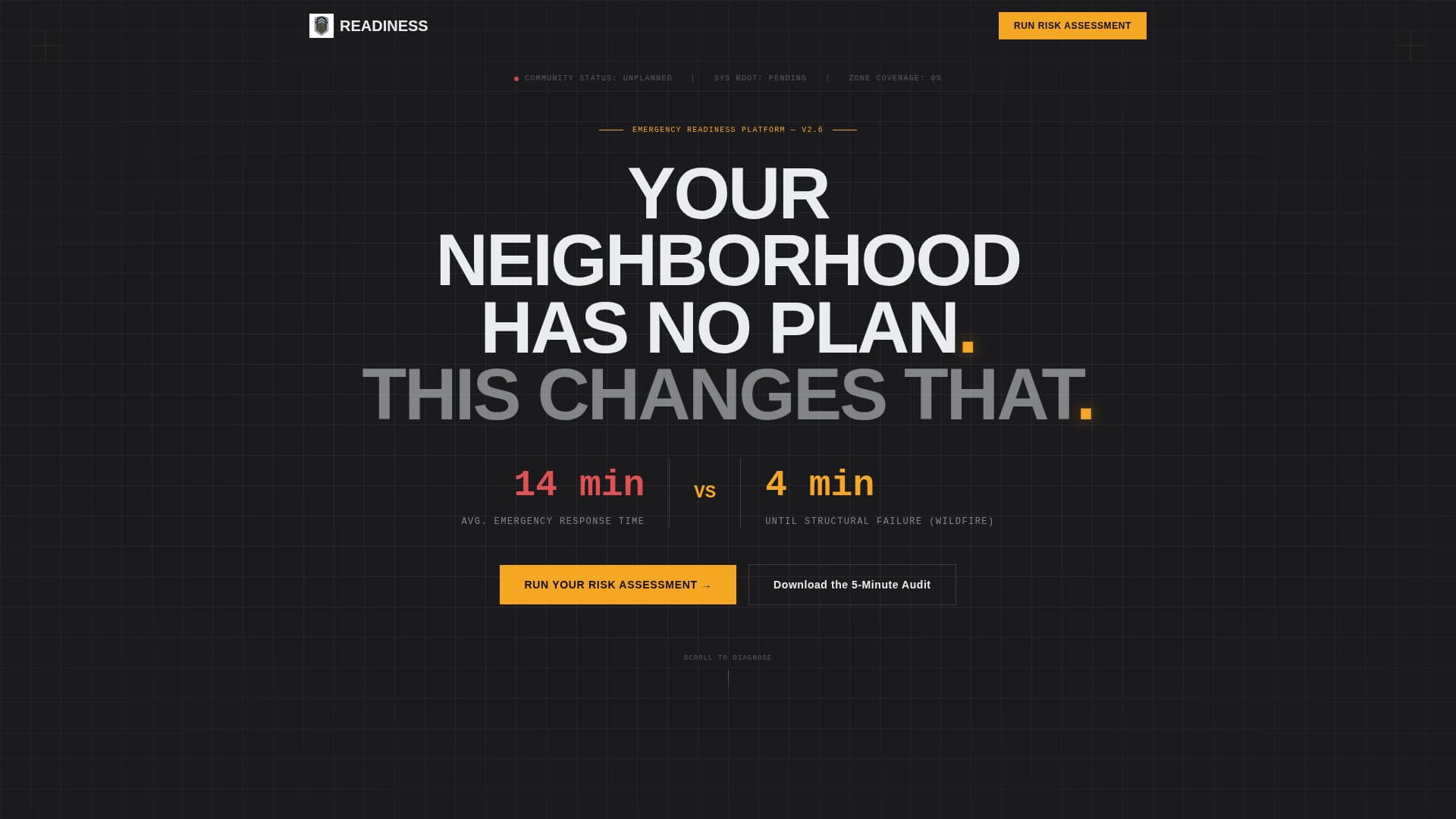 Readiness - Authoritative Communitypreparedness Landing Page Template