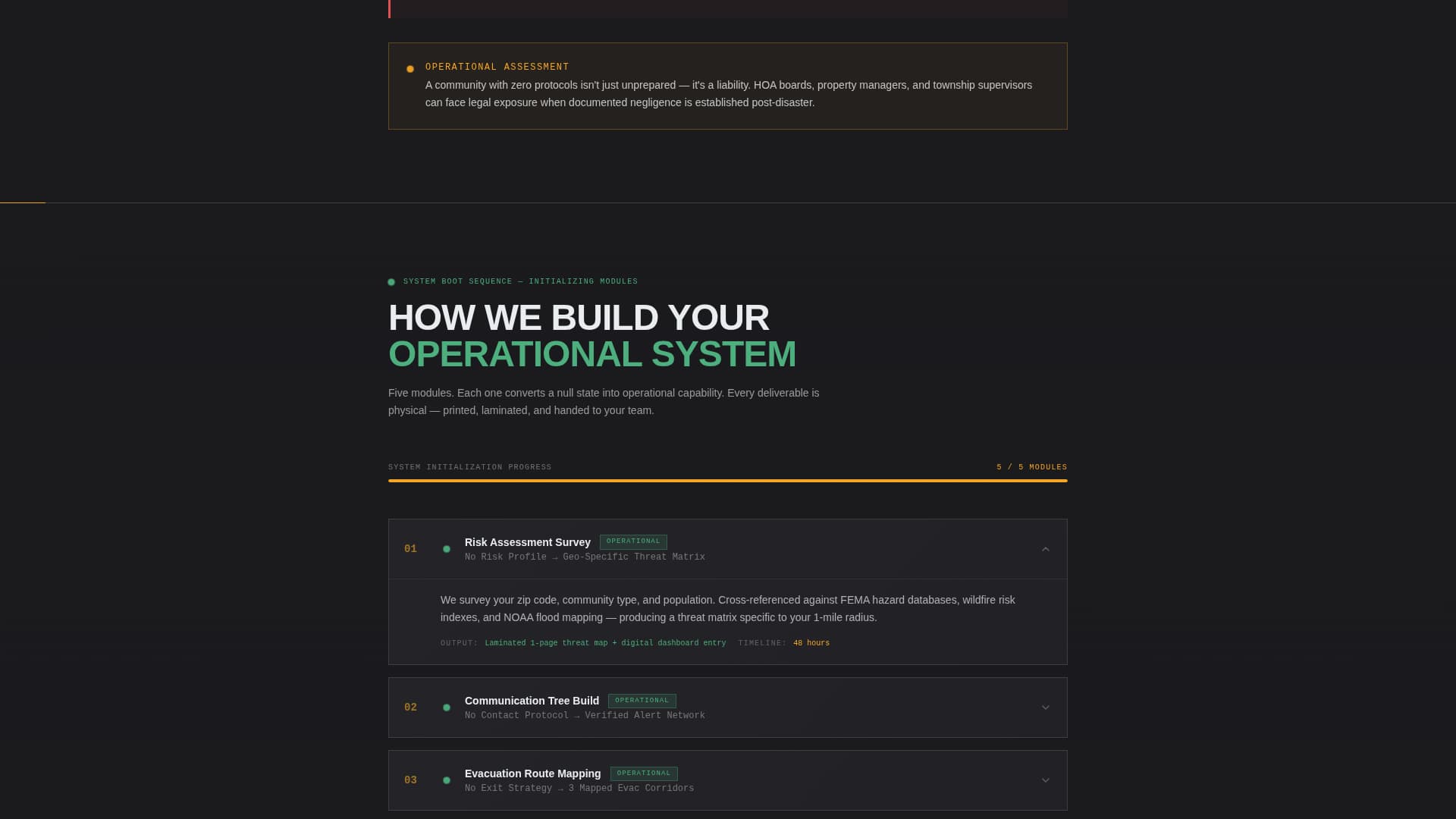 Readiness - Authoritative Communitypreparedness Landing Page Template