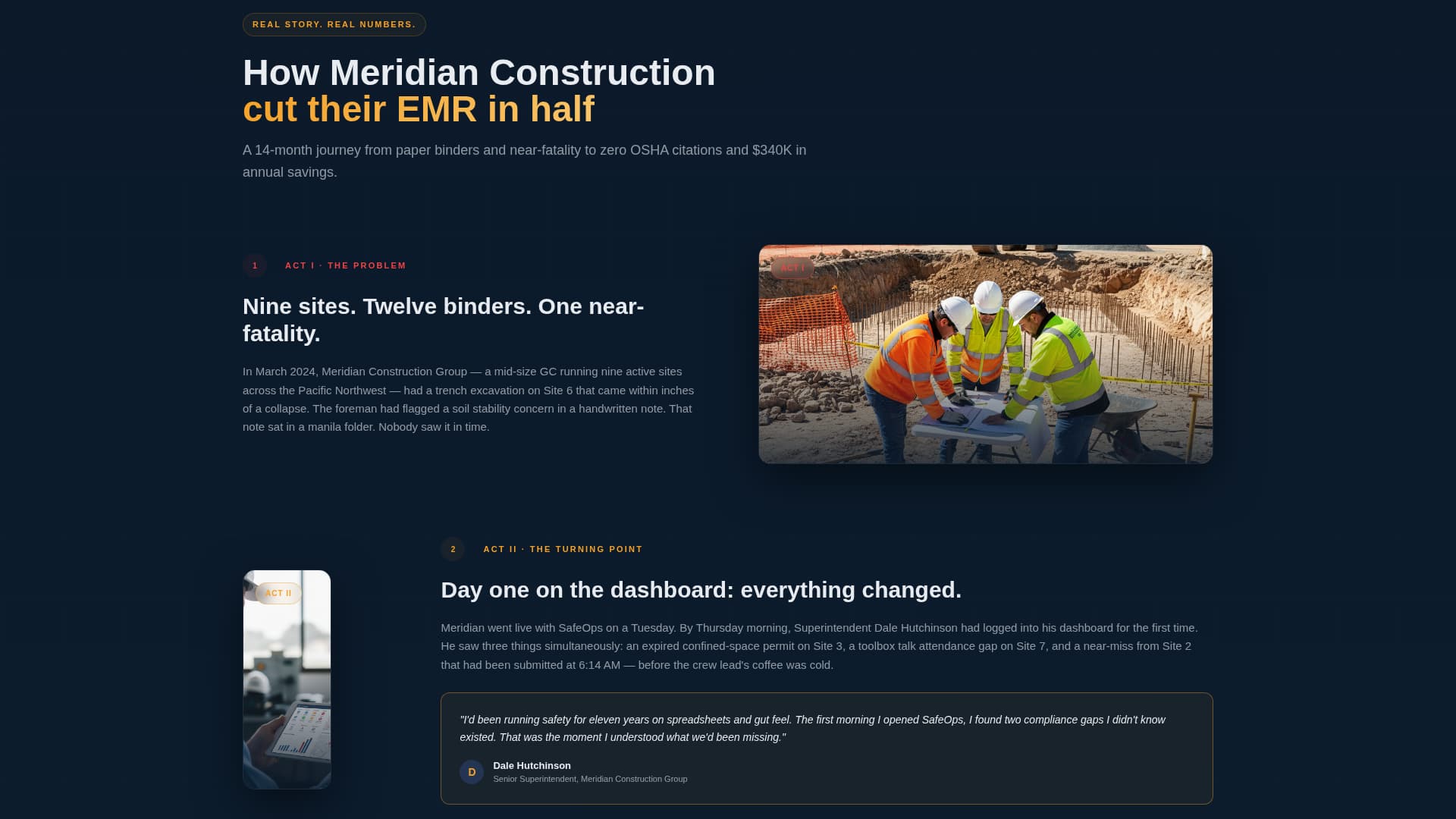 Safeops - Authoritative Jobsitesafety Landing Page Template