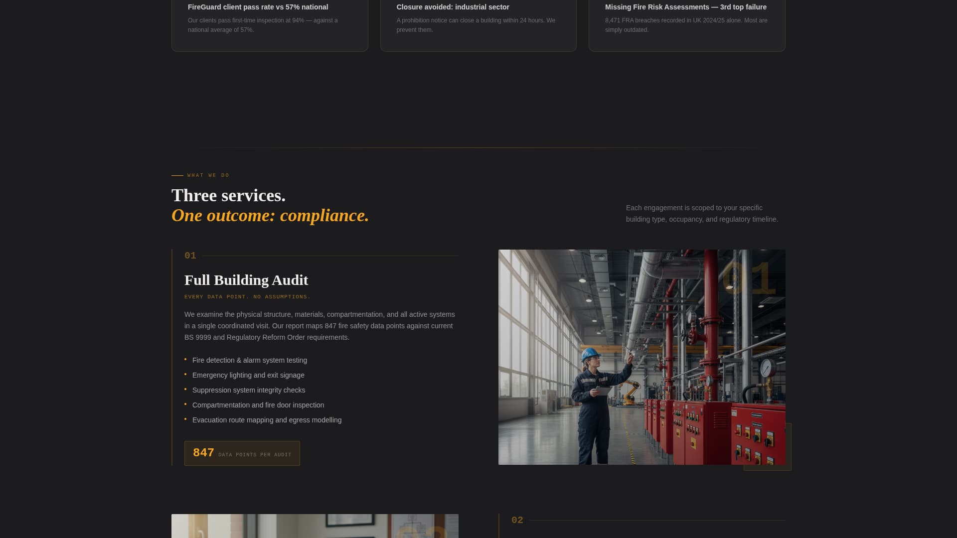 Comply - Authoritative Firesafety Landing Page Template