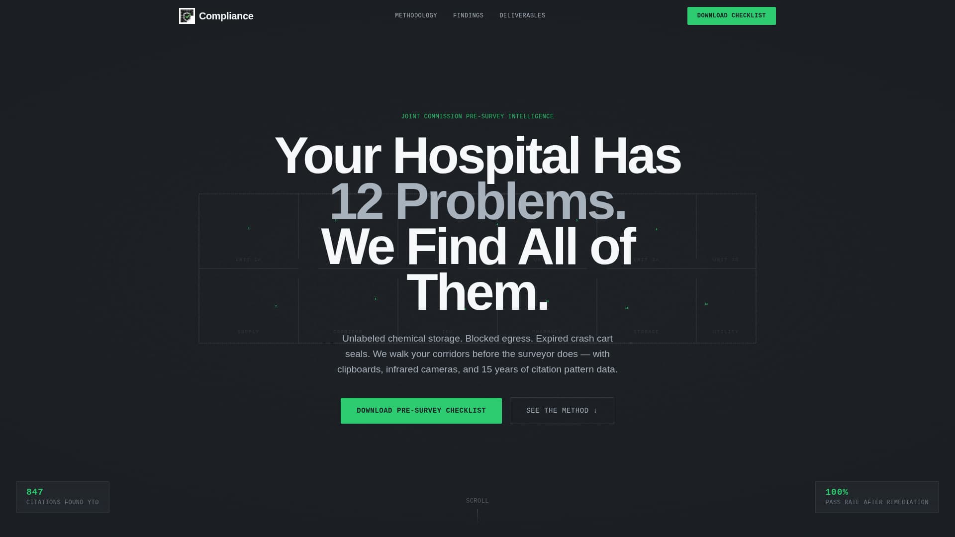Compliance - Rigorous Healthcare Landing Page Template