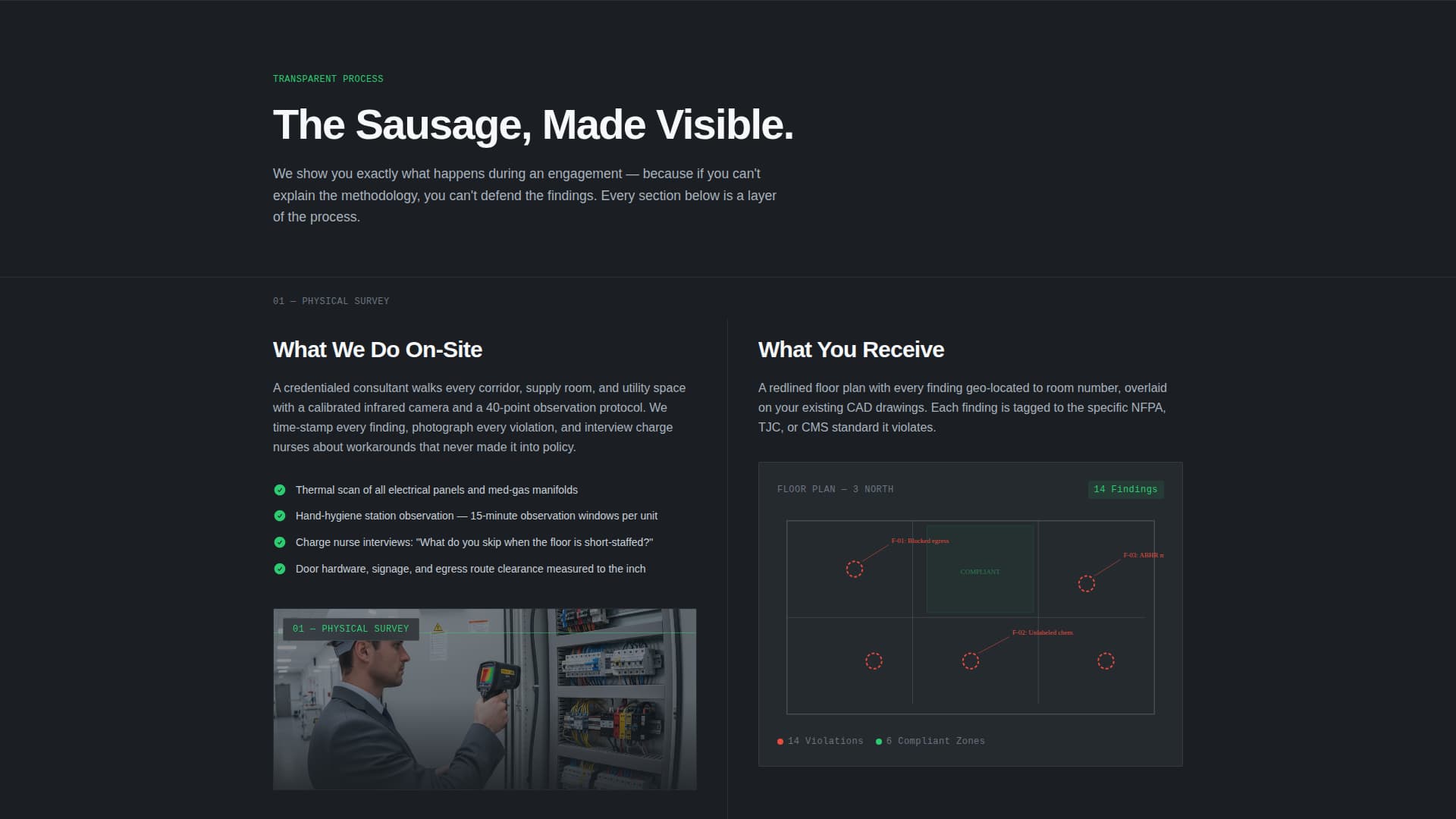 Compliance - Rigorous Healthcare Landing Page Template