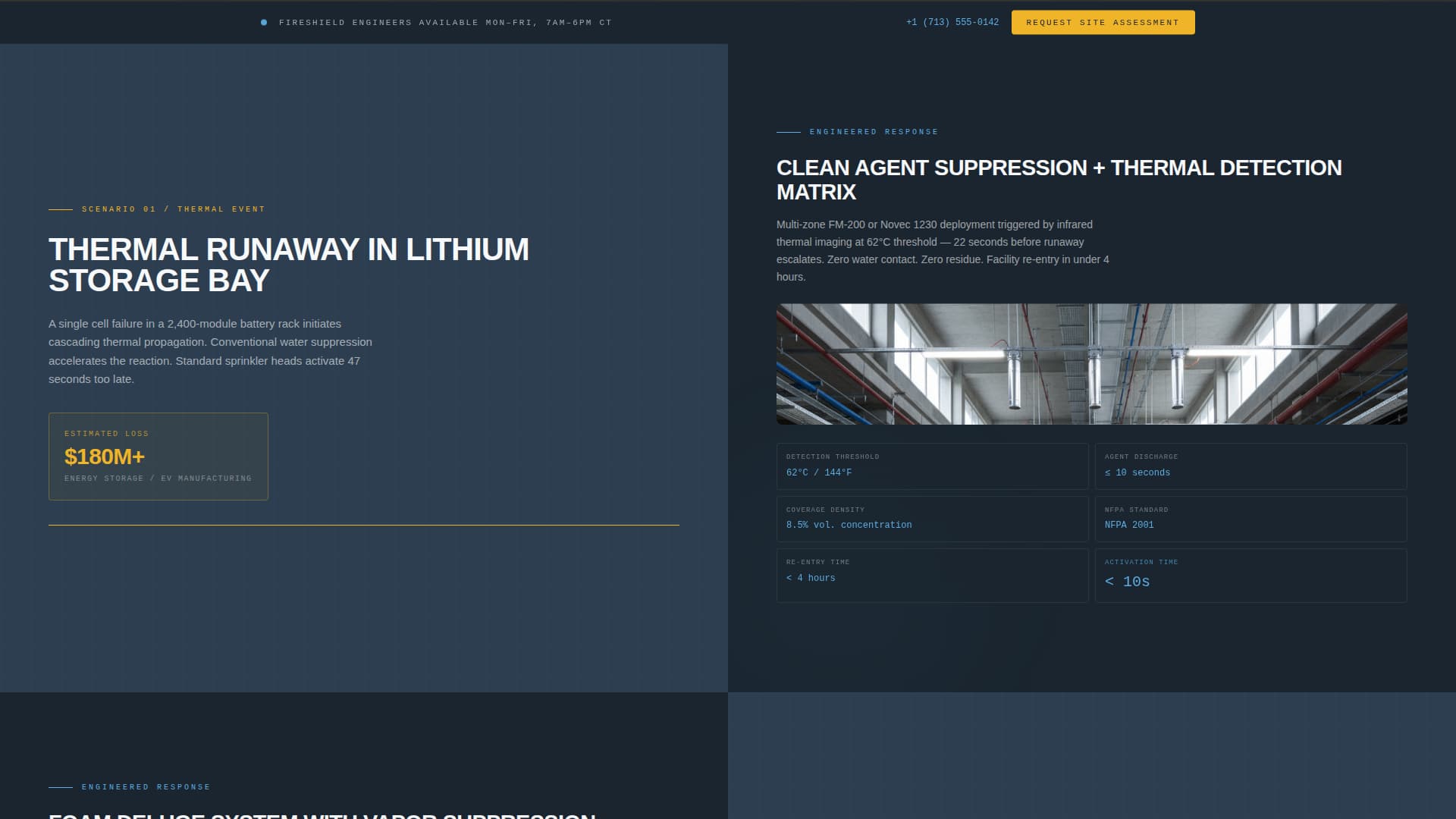 Comply - Precision Fireprotection Landing Page Template