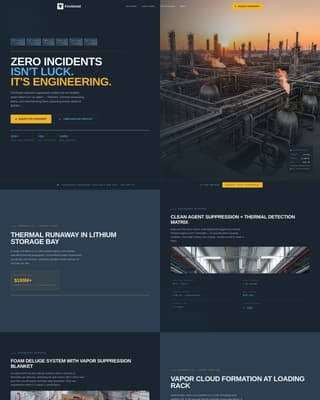 Comply - Precision Fireprotection Landing Page Template