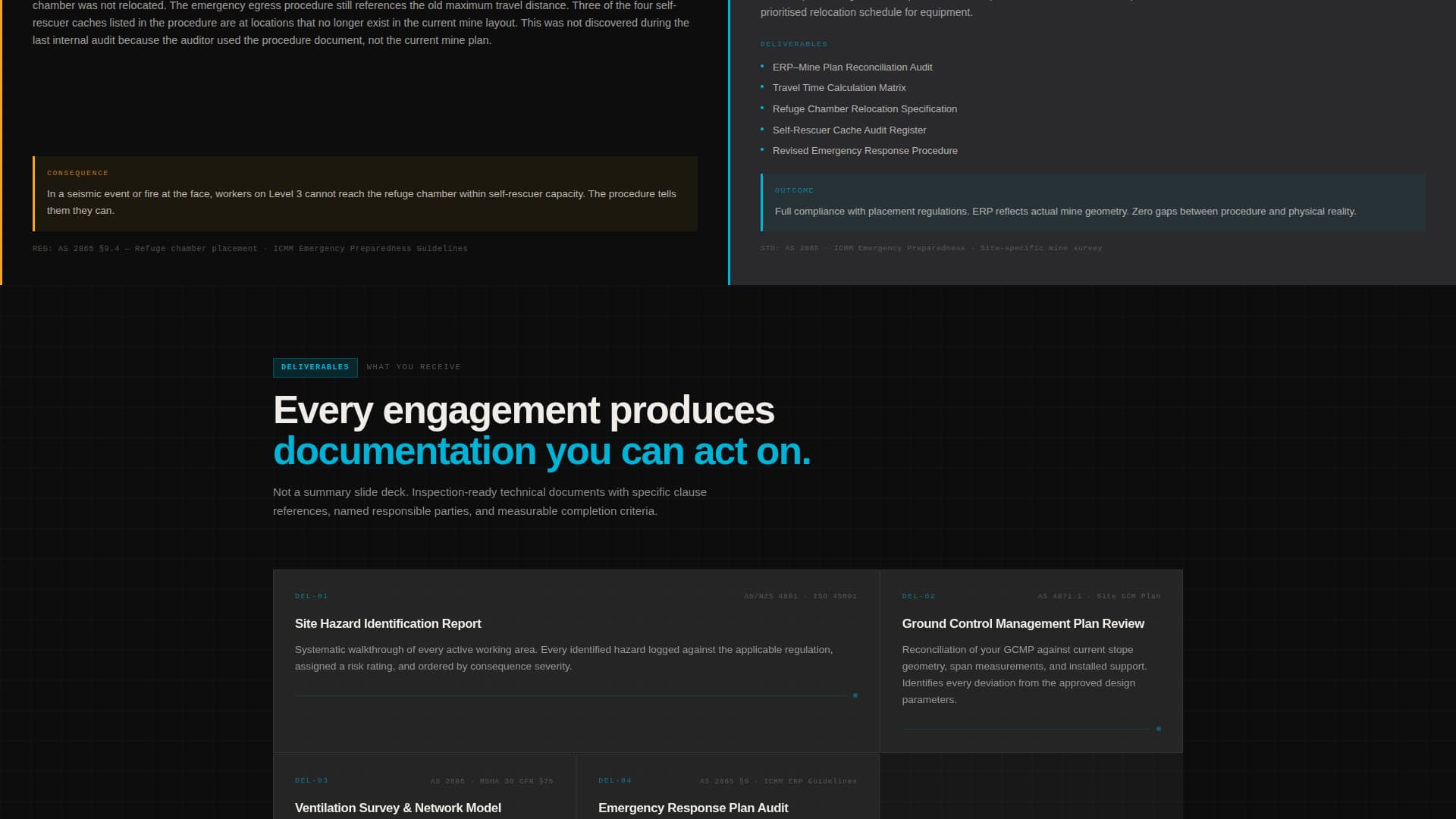 Shaft - Authoritative Miningsafety Landing Page Template
