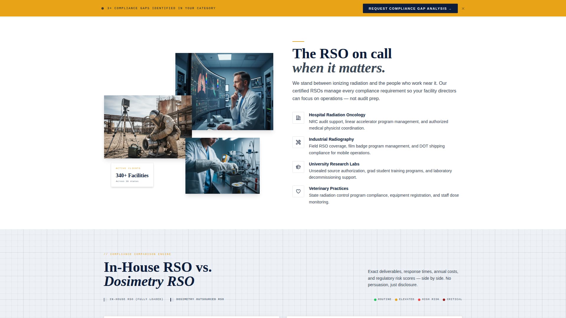 Dosimetry - Authoritative Safety Landing Page Template