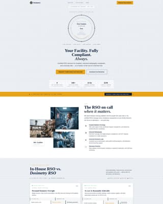 Dosimetry - Authoritative Safety Landing Page Template