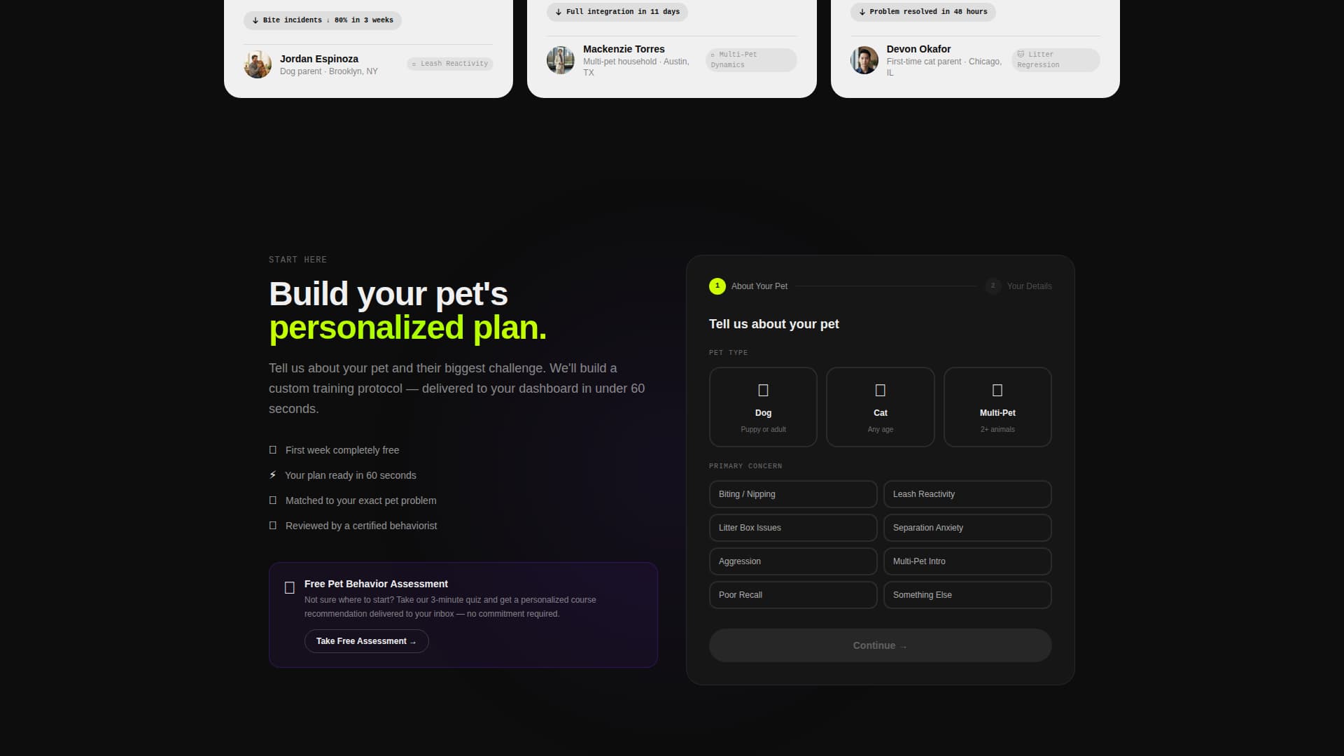 Pawstack - Confident Pettraining Landing Page Template