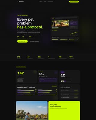 Pawstack - Confident Pettraining Landing Page Template
