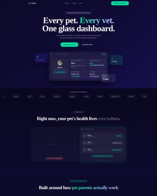 Fetch - Streamlined Petcare Landing Page Template