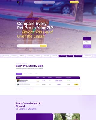 Fetch - Trusted Petcare Landing Page Template