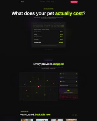 Fetch - Instant Petcare Landing Page Template