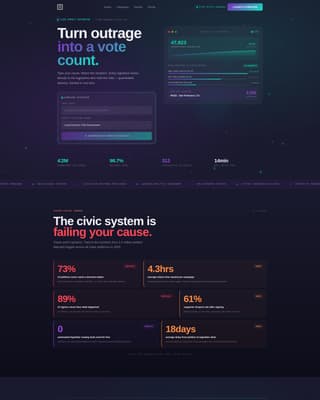 Petition - Powerful Advocacy Landing Page Template