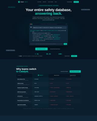 Catalyst - Pharmaceutical-Grade AI Landing Page Template