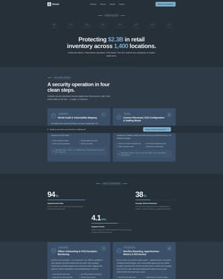 Shield - Trusted Retailsecurity Landing Page Template