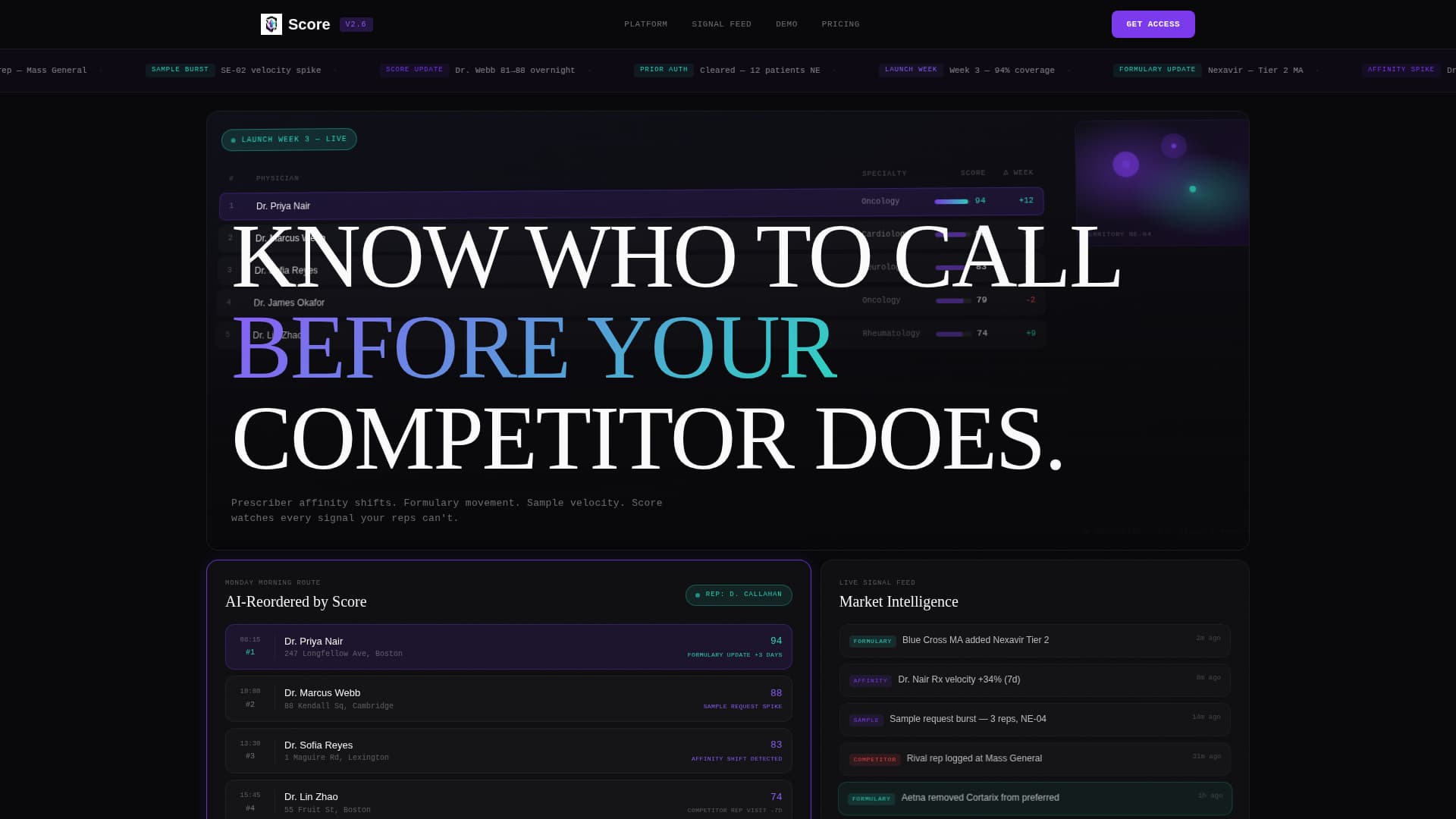 Score - Powerful Pharmaceutical Landing Page Template