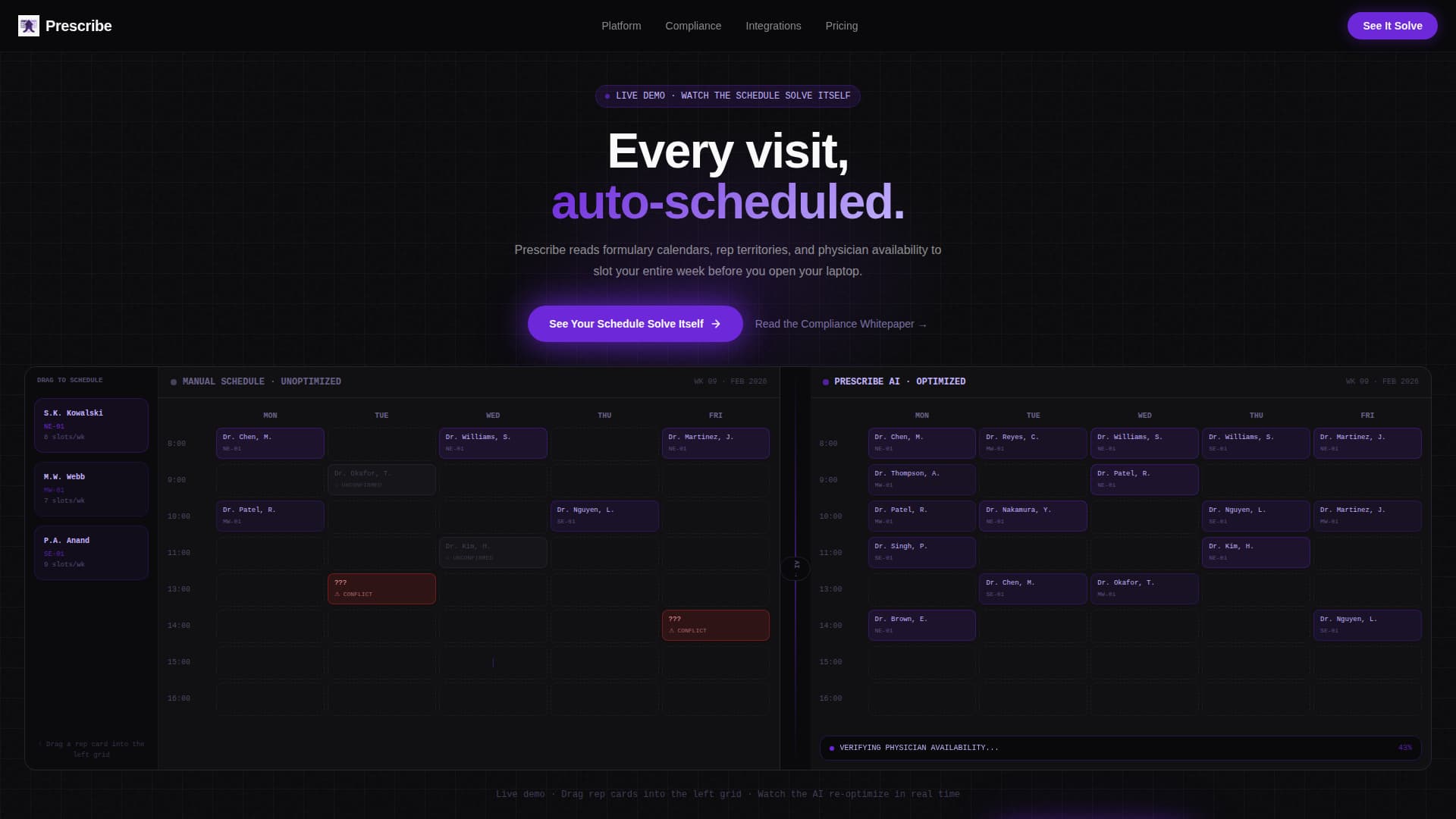 Prescribe - Intelligent Pharmaceutical Landing Page Template