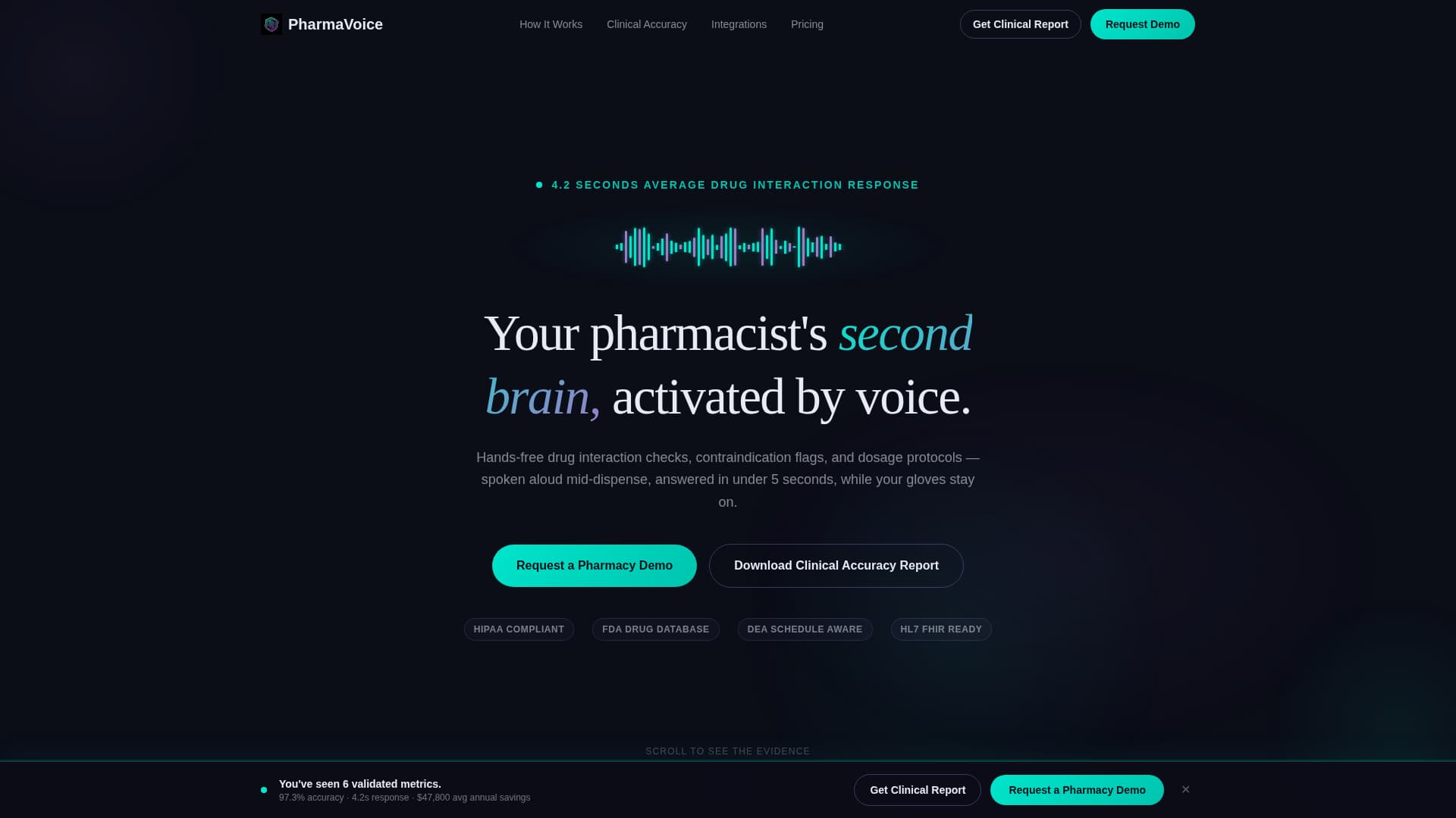Pharmavoice - Intelligent Dispensing Landing Page Template