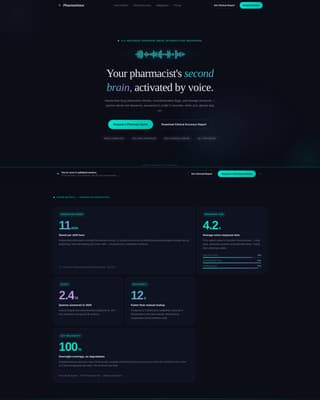 Pharmavoice - Intelligent Dispensing Landing Page Template