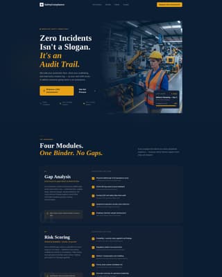 Comply - Authoritative Safetyconsulting Landing Page Template