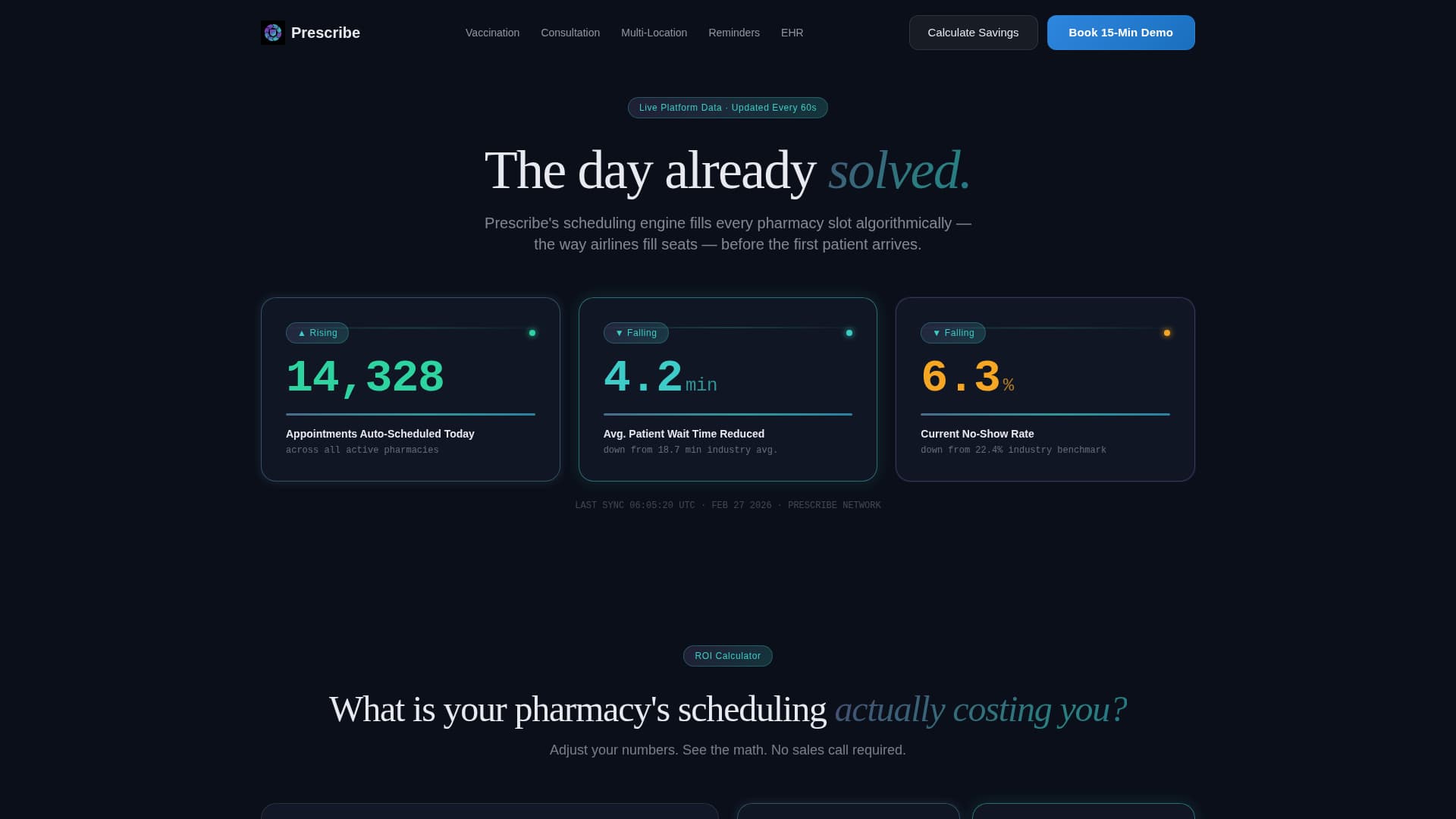 Prescribe - Dynamic Pharmaceutical Landing Page Template