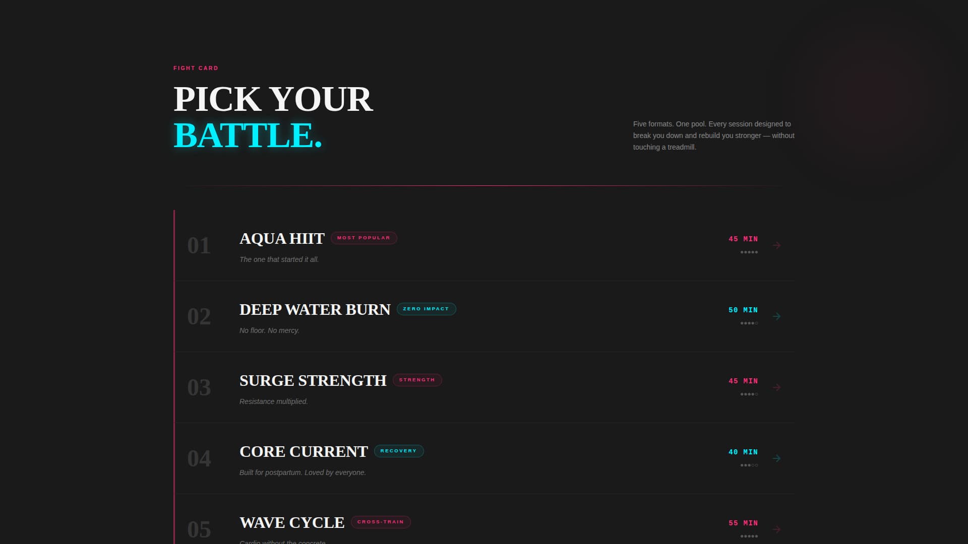 Surge - Electrifying Aquatic Landing Page Template