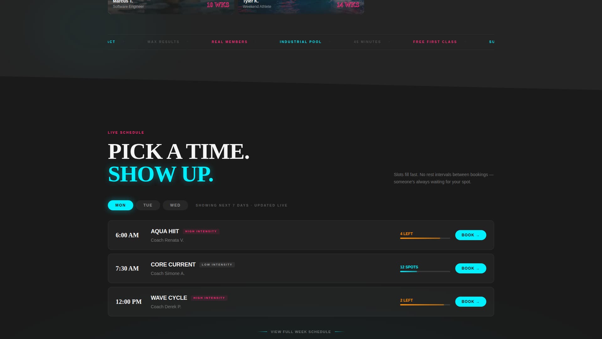 Surge - Electrifying Aquatic Landing Page Template