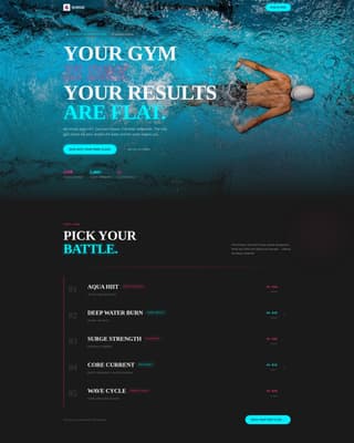 Surge - Electrifying Aquatic Landing Page Template