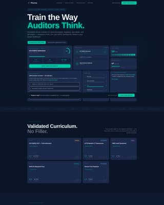 Pharmalearn - Precision Compliance Landing Page Template